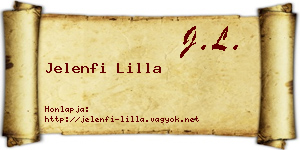 Jelenfi Lilla névjegykártya